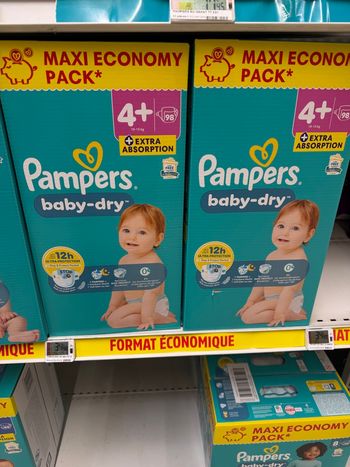 Pampers  baby dry t4+