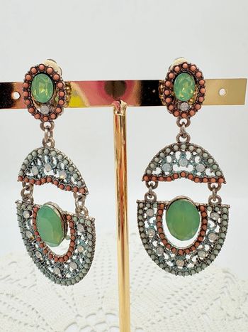 Boucles d’oreilles clips boho bohème vintage