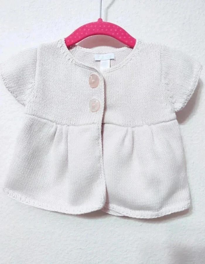 Gilet sans manche à boutons bébé fille T. 6 mois Obaïbi - photo numéro 2