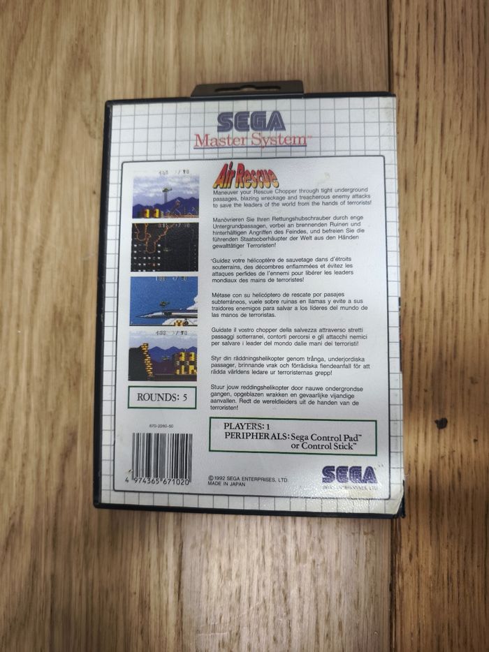 Jeu master system Air Rescue - photo numéro 3