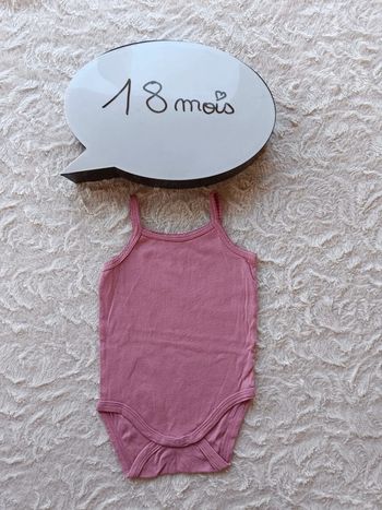 Body bretelles style Marcel Fille 18 mois Gémo