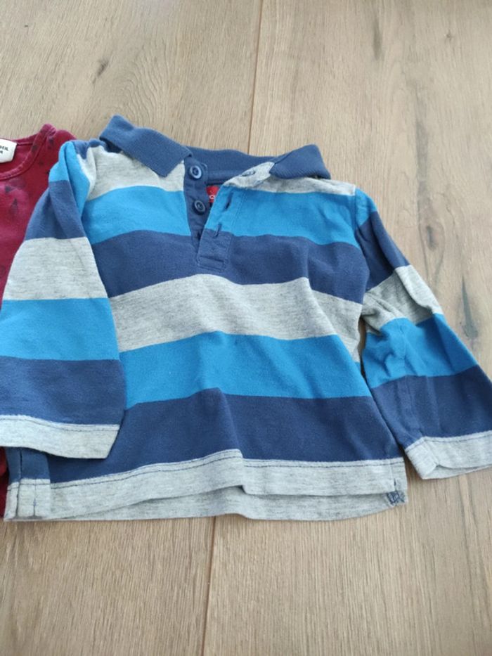 Lot de 3 t-shirt manches longues 6 mois - photo numéro 2
