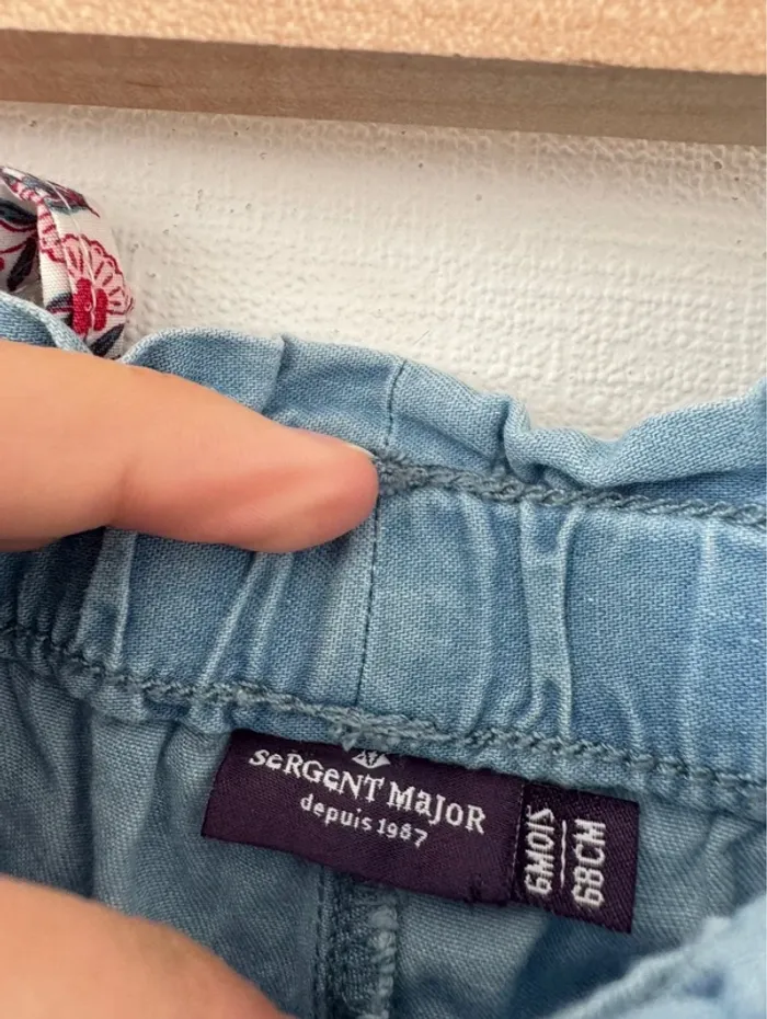 Short bleu - taille 6 mois 🌸 - photo numéro 2