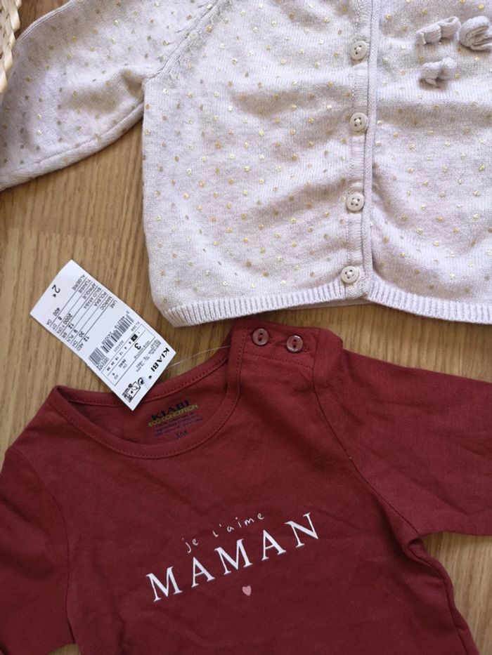 Lot gilet t-shirt maman 3mois - photo numéro 2
