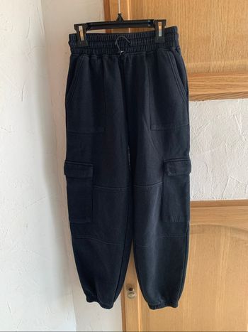 Jogging cargo noir - 12 ans