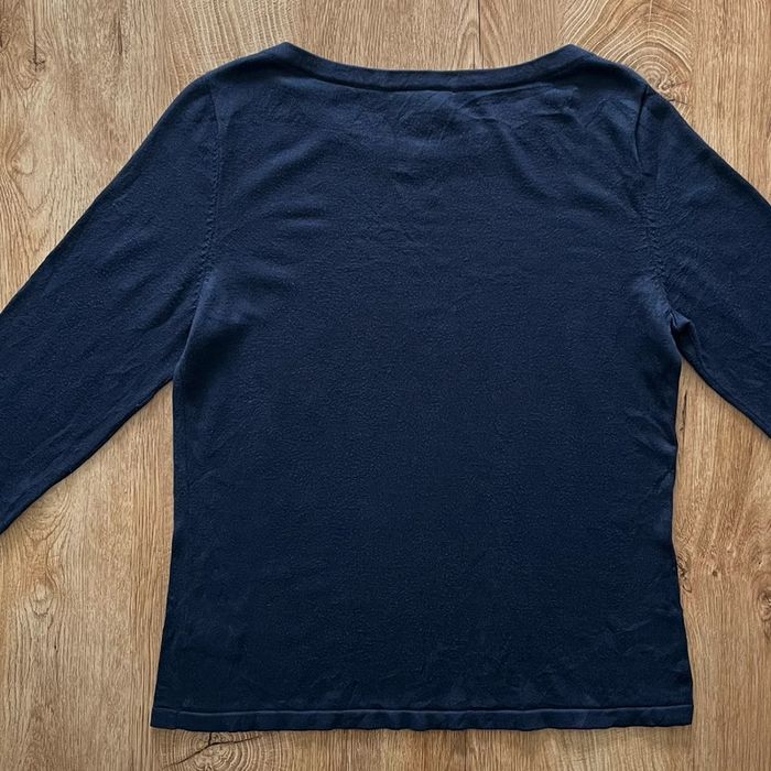 Pull manches 3/4 bleu marine Lauren ralph lauren pour femme, taille L - photo numéro 4