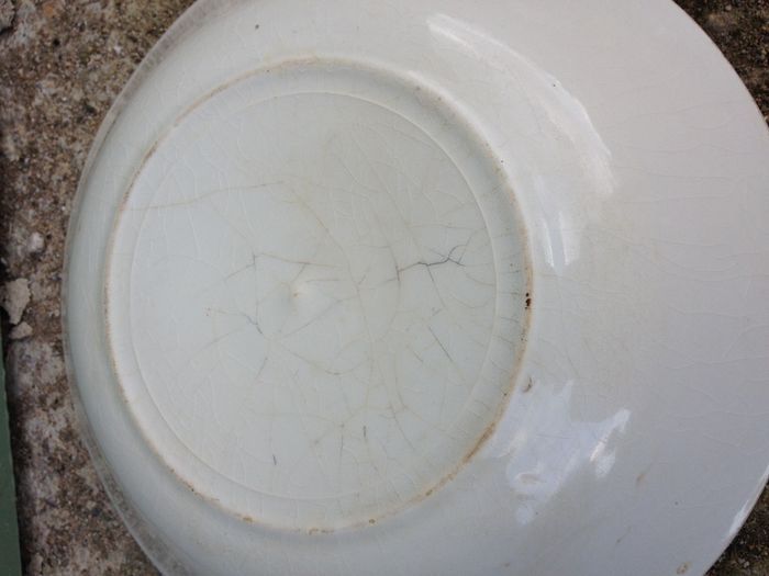 Assiette creuse blanche motifs fleurs - photo numéro 6