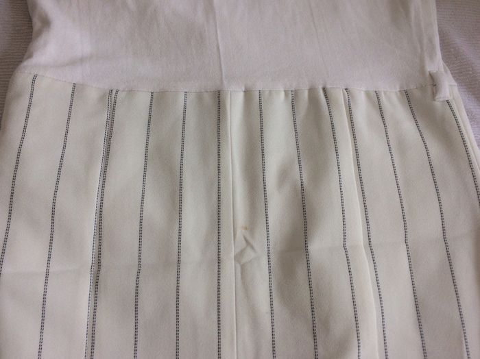 Robe tailleur chic blanche rayée 36 - photo numéro 5