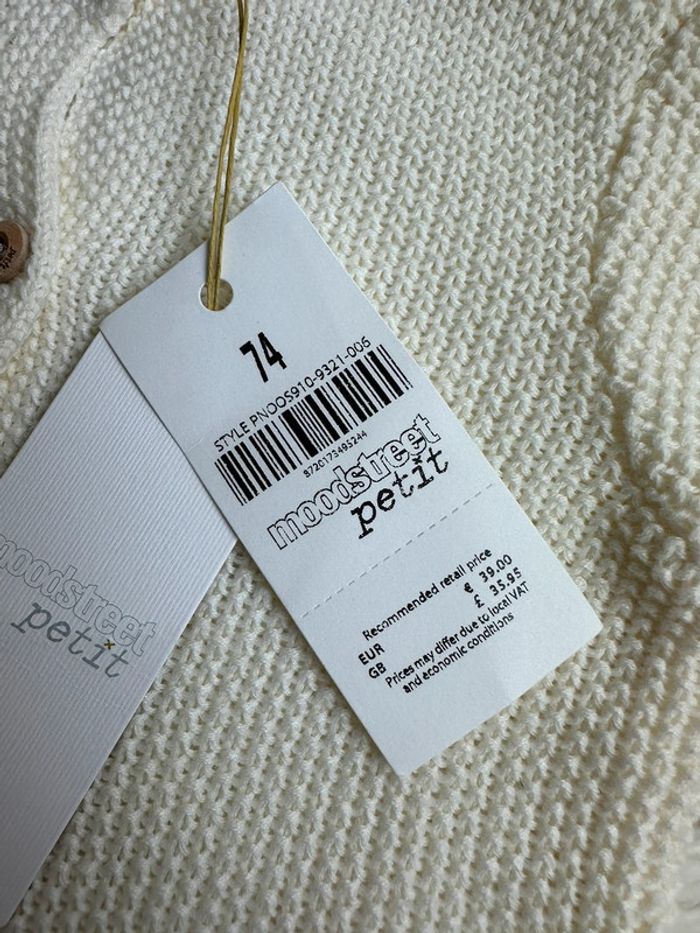 🤍 Cardigan Moodstreet Petit – Taille 9 mois - photo numéro 3