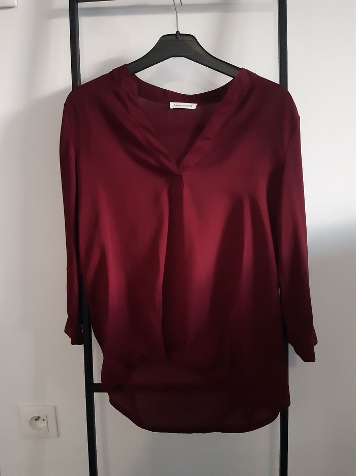 Blouse bordeau