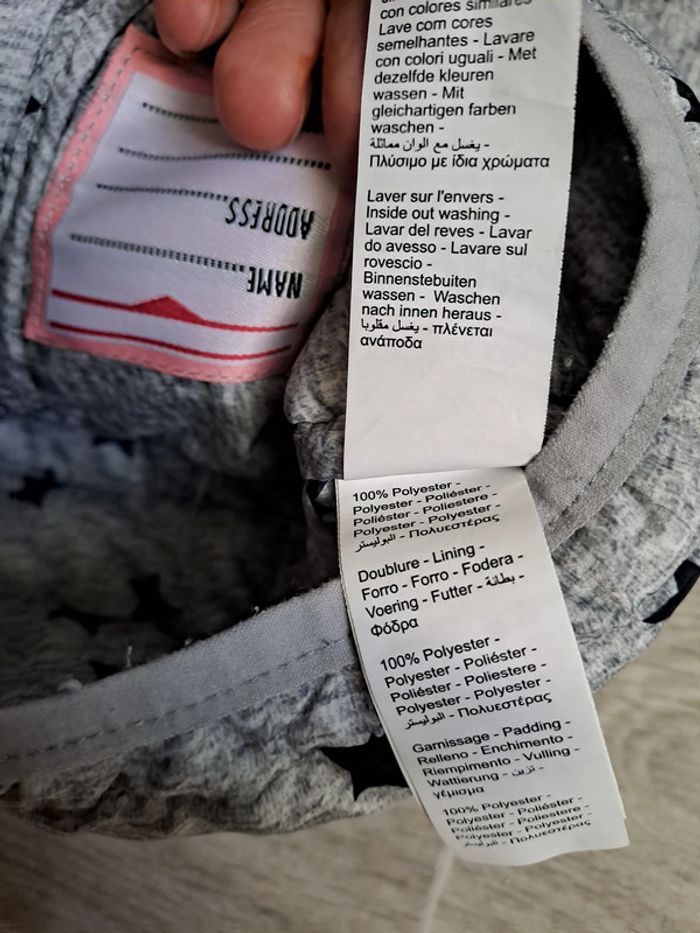 Blouson doudoune gris étoiles 18M Orchestra - TBE - photo numéro 5