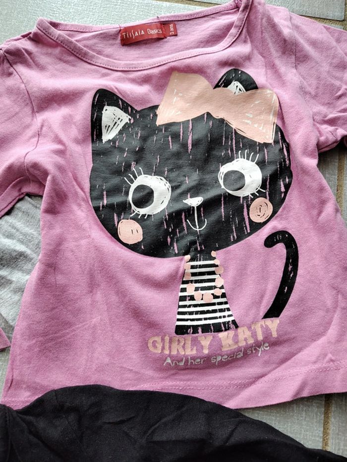 Lot de 3 t-shirts ML Tissaia T.3A - photo numéro 2