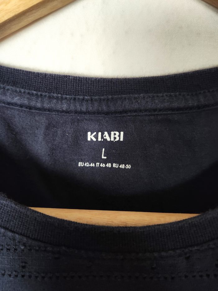 T-shirt Kiabi Noir Manches Courtes - Taille L - photo numéro 2