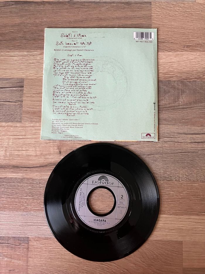 Vinyle 45 tours-Niagara-Soleil d’hiver - photo numéro 2