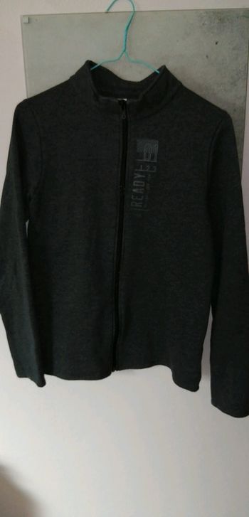 Veste jogging zippée anthracite