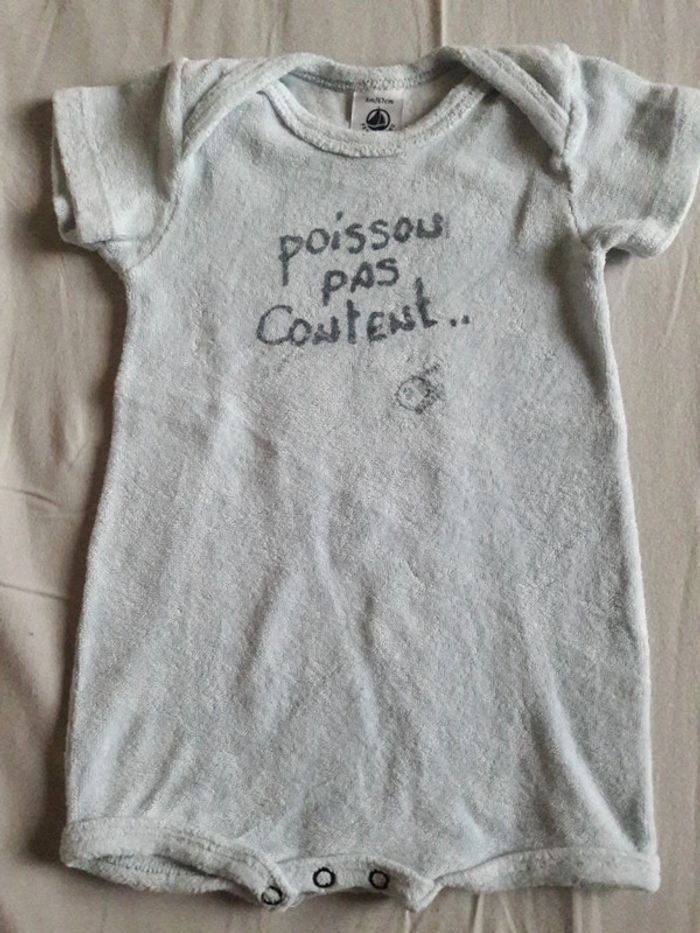 Combishort poissons Petit Bateau 6m