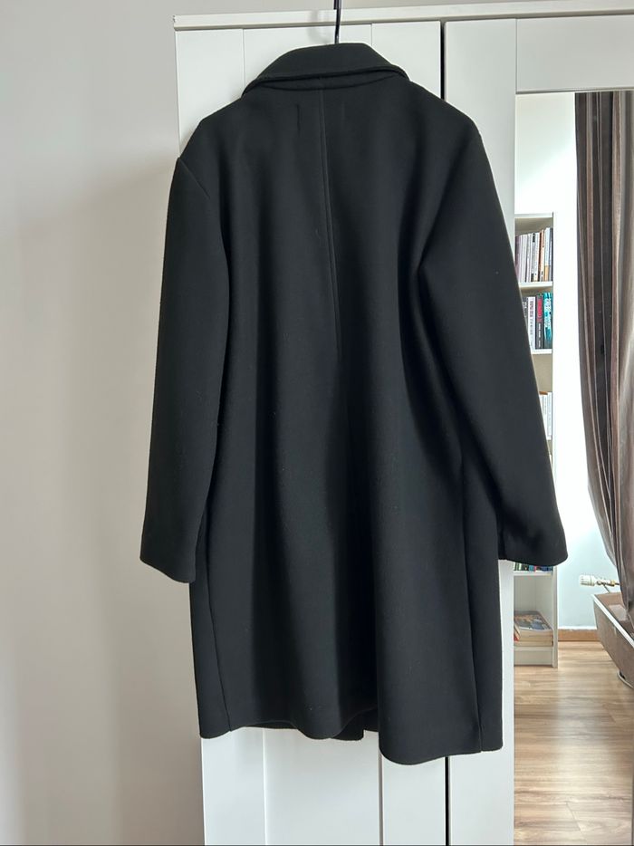 Manteau noir uni Stradivarius Taille L - photo numéro 9