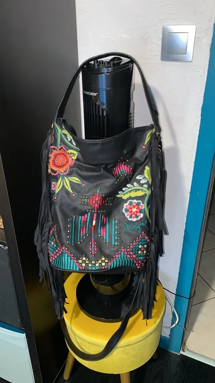 sac porté épaule ou bandoulière Desigual noir - photo numéro 5