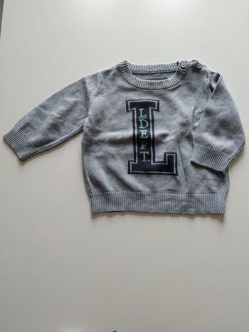 pull gris h&m garcon 3 mois