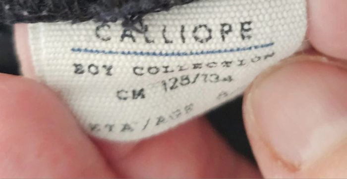 Pantalon type cargo noir calliope 7/8 ans garçon - photo numéro 2