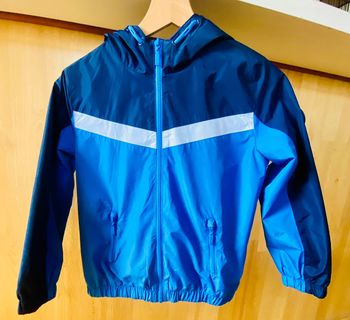 Imperméable veste coupe-vent bleu