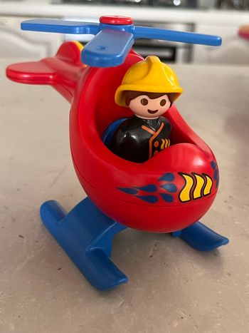Playmobil 123 hélicoptère pompier 