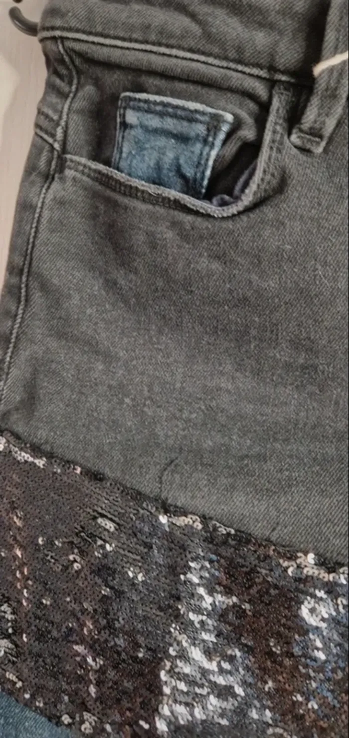 Magnifique jeans Pinko bi color sequins neuf avec étiquette - photo numéro 7