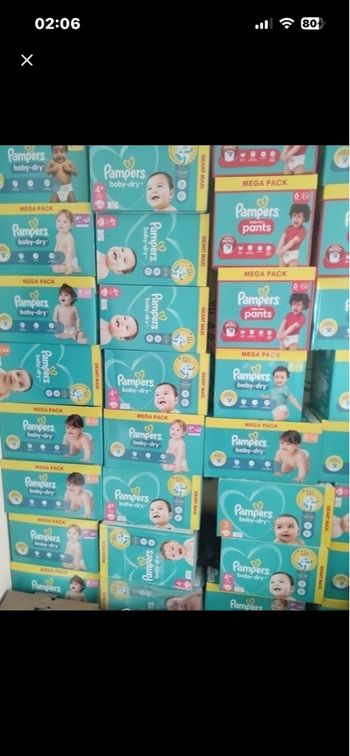 Carton Pampers maxi economi