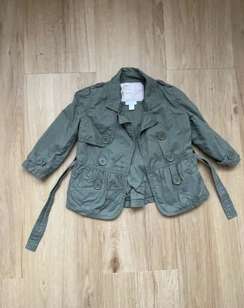 Trench Obaïbi kaki gris 12 mois