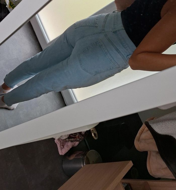 Jean bleu mom - photo numéro 4