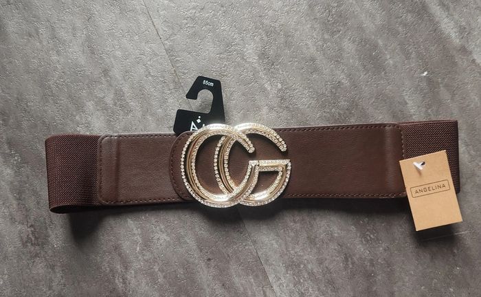 Ceinture elastique marron - photo numéro 2