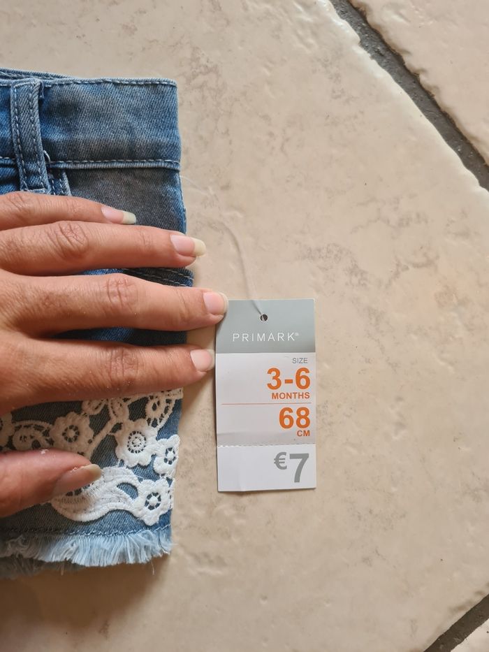 Short jean 3-6mois - photo numéro 4