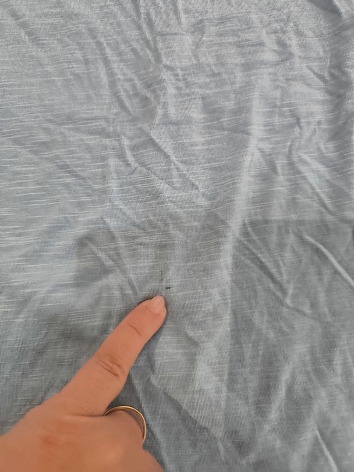 T shirt unis bleu ciel taille XXL (44) neuf - photo numéro 3