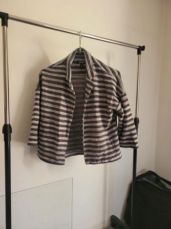 Gilets raye marine et blanc