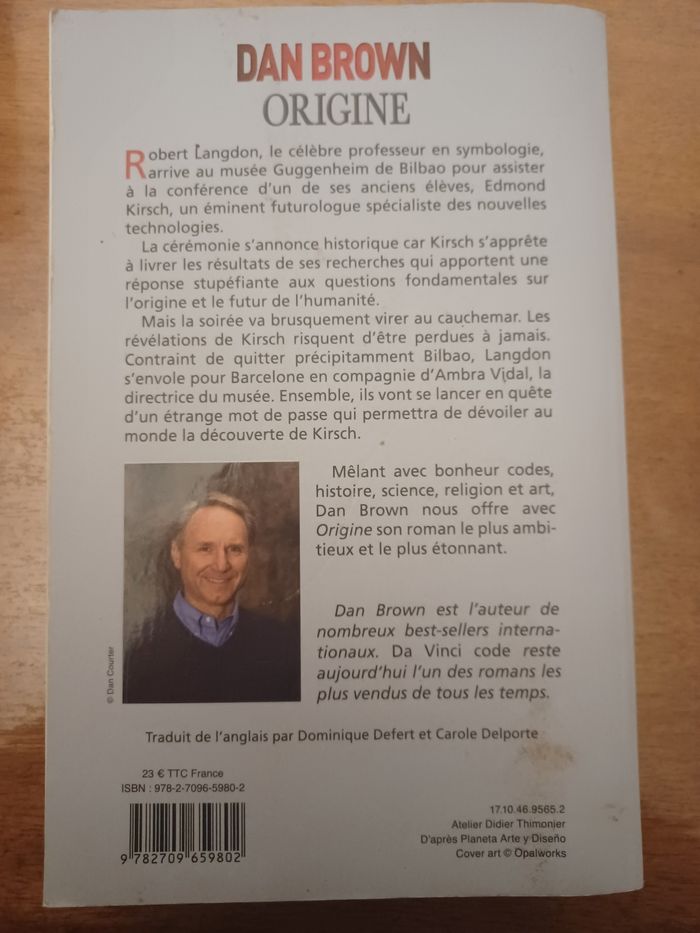 Roman "Origine" - photo numéro 2