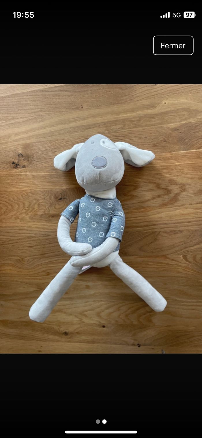 Peluche chien - photo numéro 2