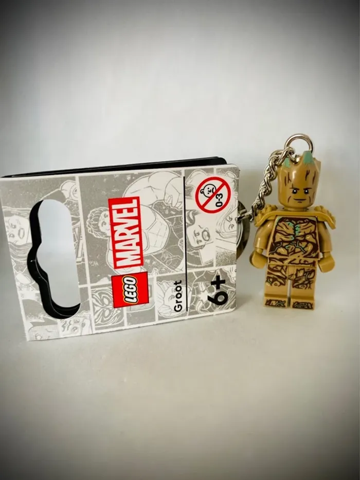 Porte-clés LEGO Marvel - Groot (Réf. 854291) - Neuf