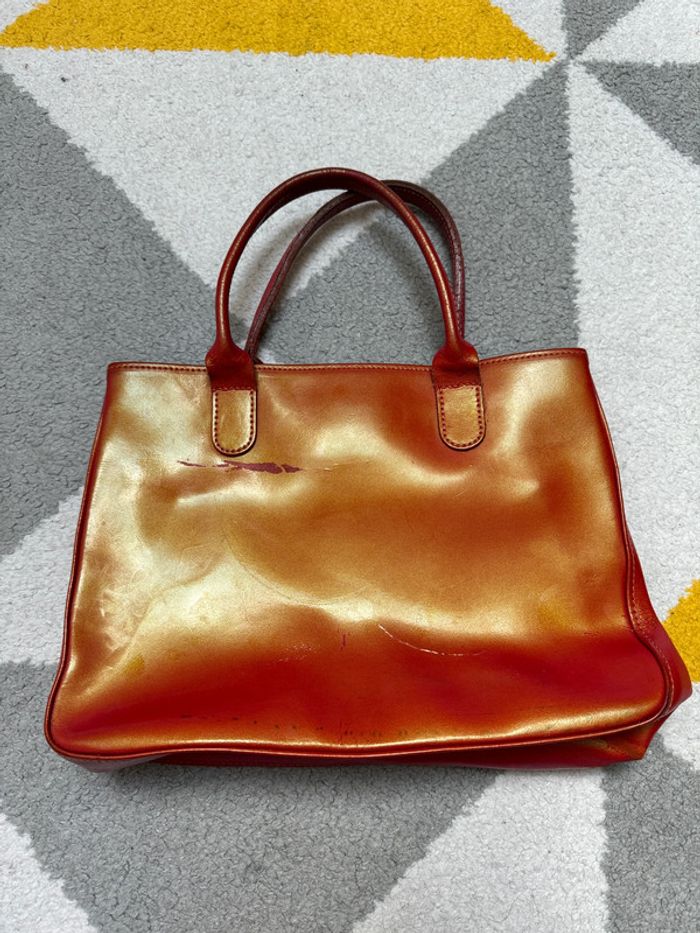 Sac à mains en cuir verni Longchamp - photo numéro 2