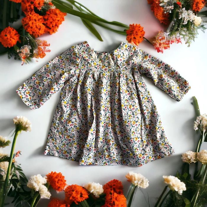 Lot 2 robes manches longues Jacadi 6 mois TBE (18€) - photo numéro 2