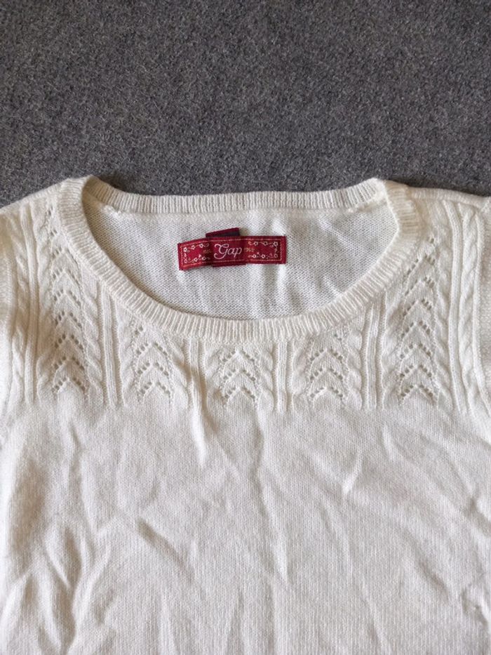 Tunique nylon acrylique T36 GAP blanc - photo numéro 2