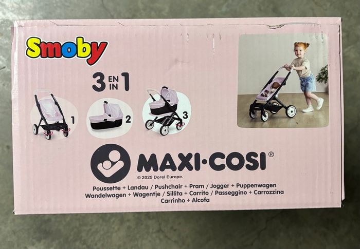 SMOBY Ensemble Maxi Cosy, Poussette et Landau - Rose - photo numéro 2