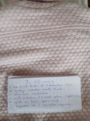 Lot vêtements fille 9_12mois