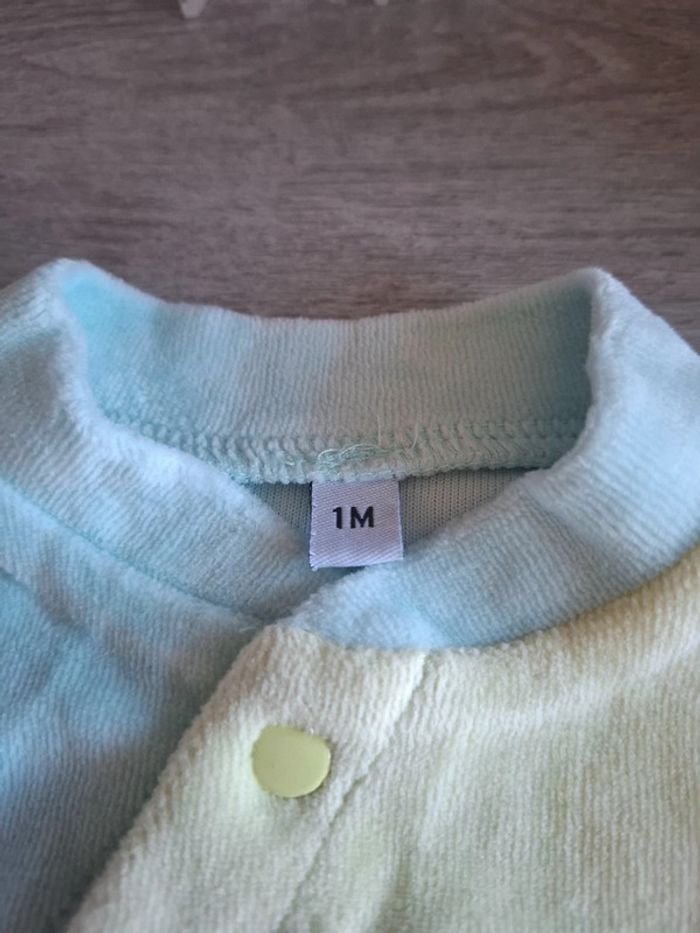 Pyjama velours 1 mois - photo numéro 3