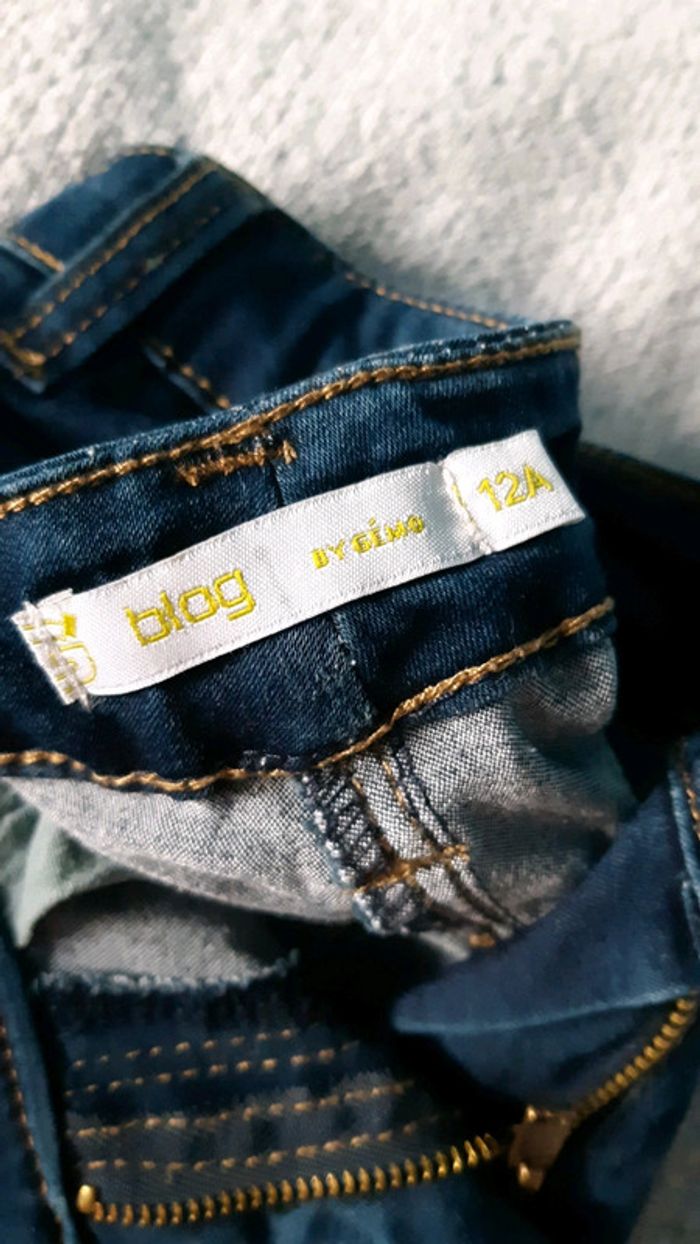 Jean Gémo bleu en taille 12 ans pour fille. - photo numéro 2