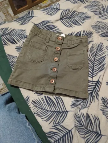 Petite jupe kaki jean