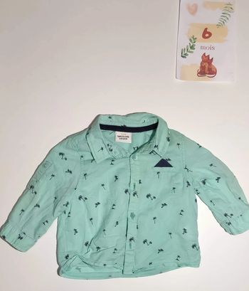 Chemise verte Tape à l'oeil 6 mois