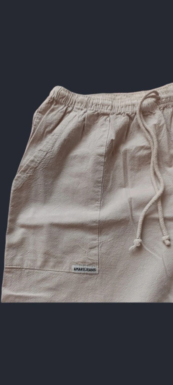 🌼Pantacourt large coton. Taille L. Amaro Jeans🌼 - photo numéro 3