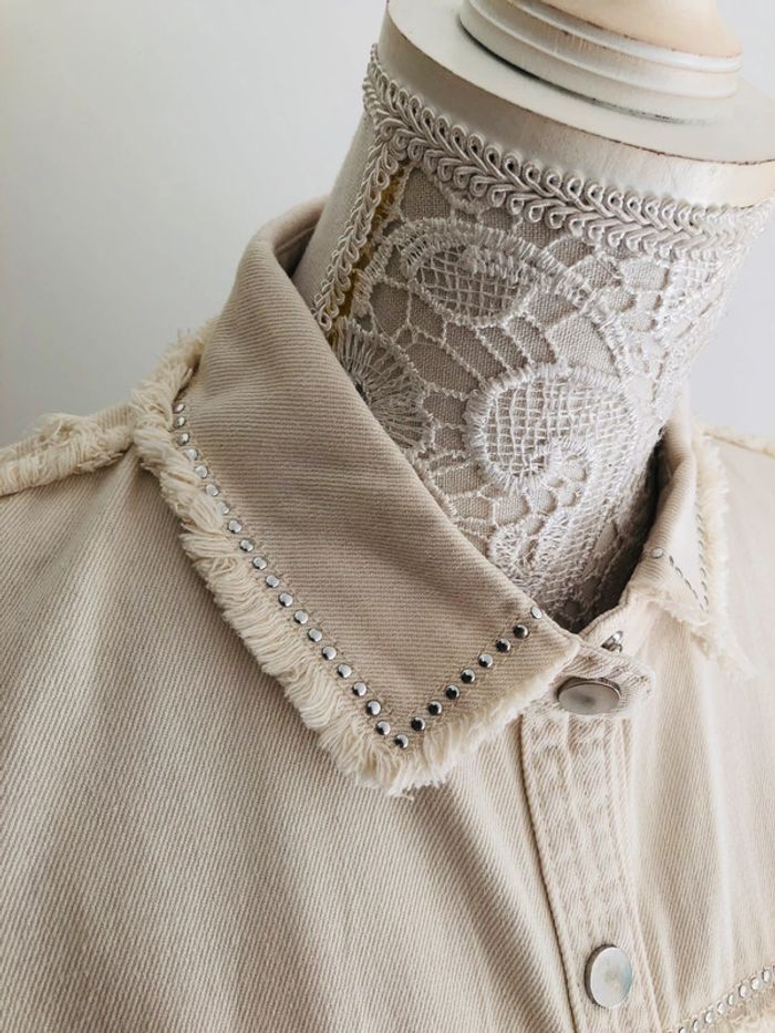 Veste légère à franges neuve taille XS Zara - photo numéro 7