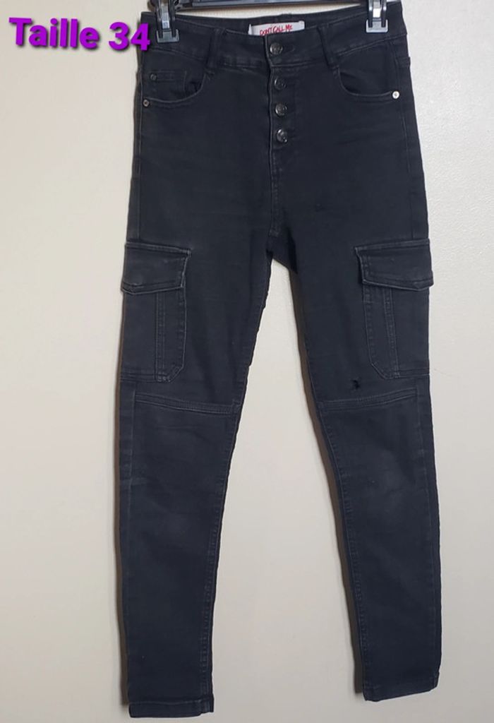 Jean skinny taille haute taille 34 - photo numéro 2