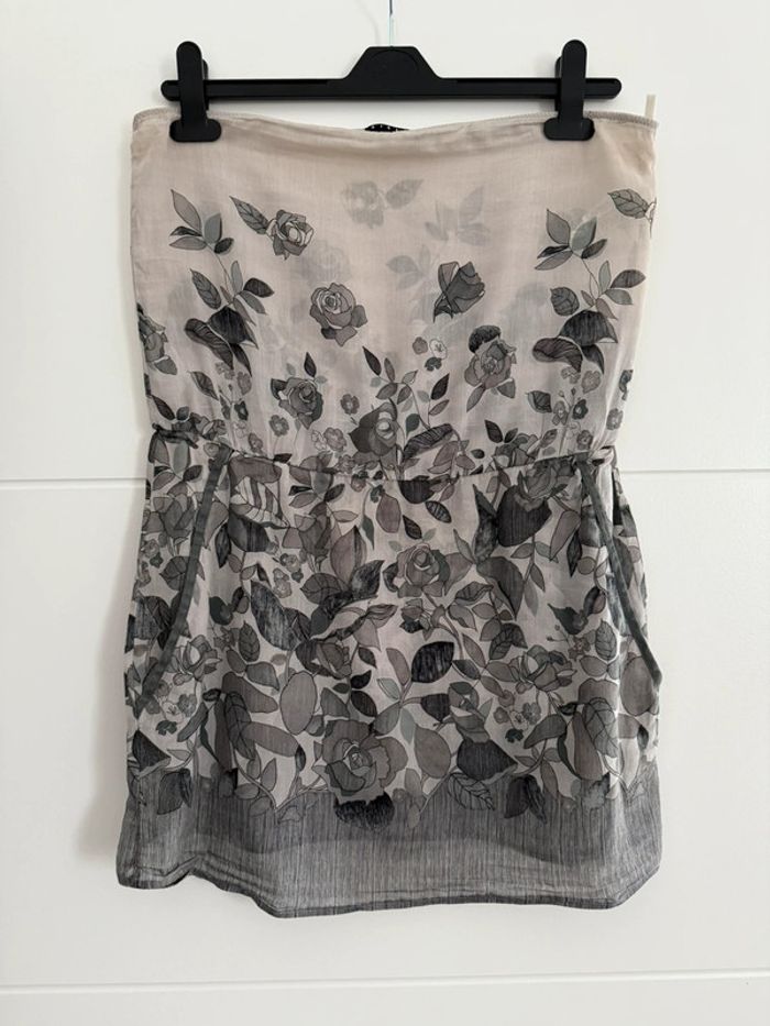 T-shirt Bustier sisley S jersey maglia Camiseta Blouse chemise camisa Camicia Overhemd folder Blusa